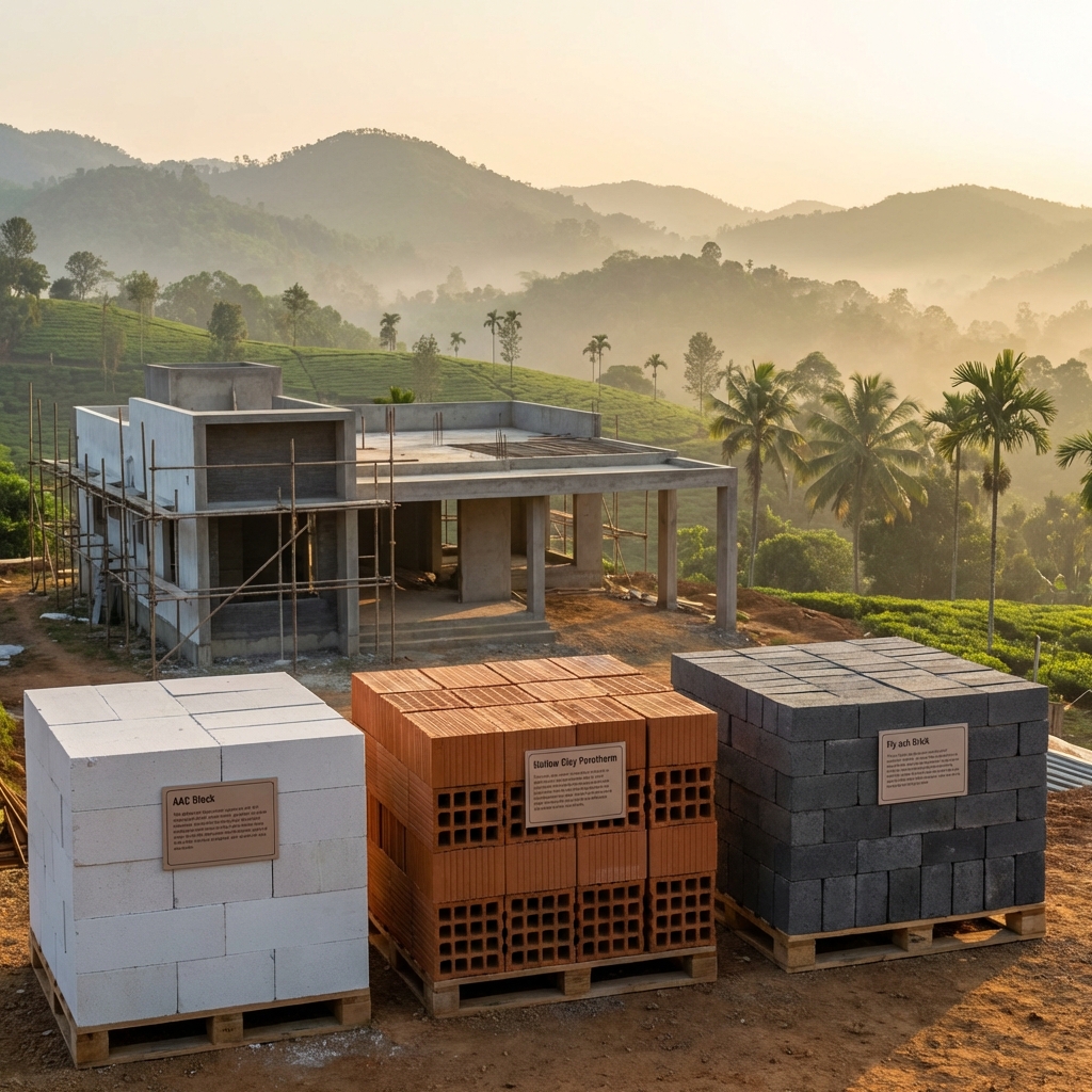 Modern Bricks vs. Blocks: A Kerala Builder's Comparison